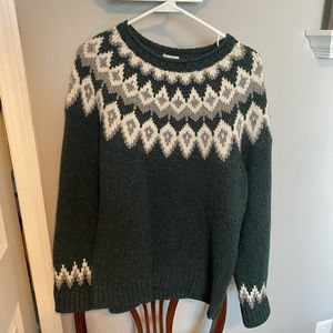 Wool Fair Isle Sweater by LL Bean